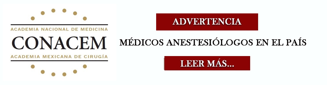 Advertencia Especialistas Anestesiología